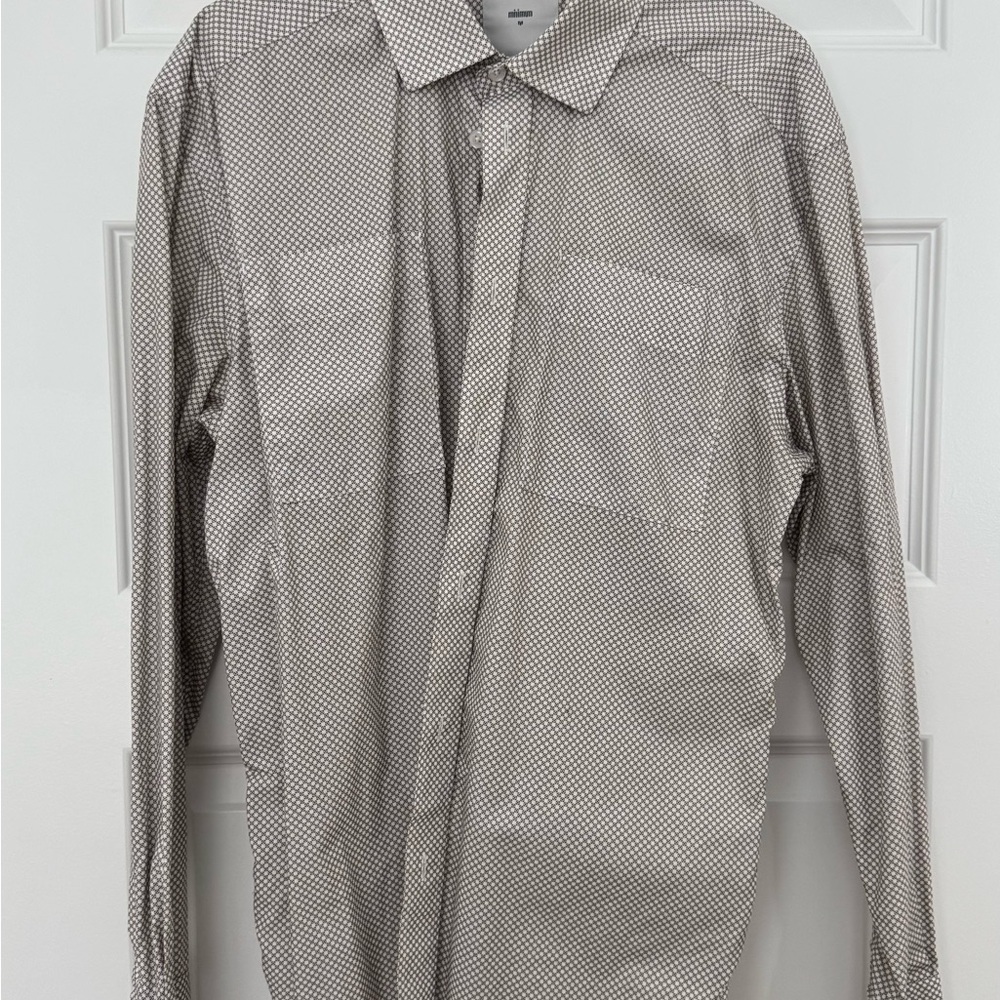 Minimum Men's Black and White Checkered Shirt